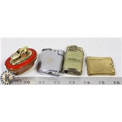 LOT OF 4 VINTAGE LIGHTERS CROWN-RONSON AND MORE