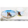 Image 1 : 1960'S HAND CRAFTED CUP AND PLATE RCMP