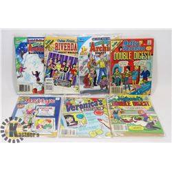 LOT OF 7 RARE ALL #1 ISSUES OF ARCHIE COMIC