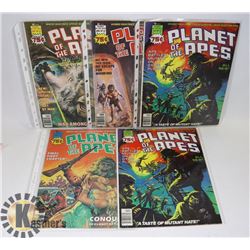 LOT OF 5 LOW DISTRIBUTION PLANET OF THE APES