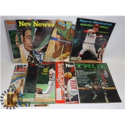 LOT OF ELEVEN 1970'S COLLECTORS SPORTS MAGAZINES