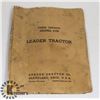 Image 1 : 1940'S TRACTOR PARTS CATALOGUE LEADER 47B