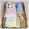 Image 1 : BOX FOR BABY NEW ABC BLOCK SET, NEW TY TOY,