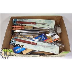 FLAT OF BBQ TOOLS