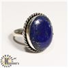 Image 1 : #55-LAPIS LAZULI GEMSTONE RING SIZE 7