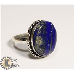 #51-LAPIS LAZULI GEMSTONE RING SIZE 7.5