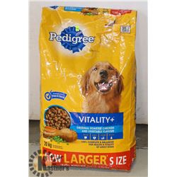 BAG OF PEDIGREE DOG FOOD