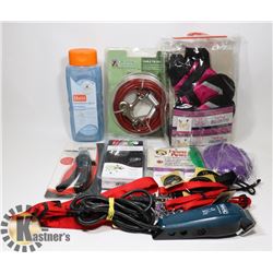 FLAT OF PET SUPPLIES, DOG LARGE & SMALL, INCLUDES
