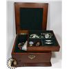 Image 1 : BOMBAY JEWELRY BOX WITH CONTENTS, HAS KEY