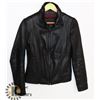 Image 1 : WOMEN'S GENUINE BLACK LEATHER JACKET WITH A