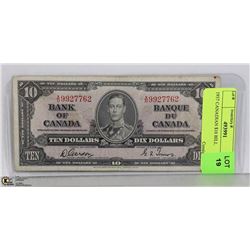 1937 CANADIAN $10 BILL