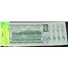 Image 2 : LOT OF 4-1973 ONE DOLLAR BILLS IN SEQUENCE