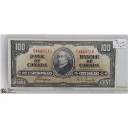 1937 ONE HUNDRED DOLLAR BILL