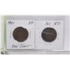 Image 1 : 1871 PEI CENT & 1901 VICTORIA CENT