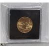 Image 1 : OREGON GOLD PLATED USA 25 CENT COIN