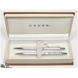 CROSS PEN / PENCIL SET - MANHATTAN SATIN CHROME