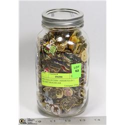 PIN COLLECTION - ASSORTED IN 1 QUART SEALER JAR