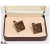 Image 1 : BIRKS MENS COPPER STAR DESIGN CUFF LINKS