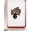 Image 1 : VINTAGE PURPLE BROACH / NECKLACE IN BOX