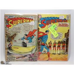 12 CENT SUPERMAN COMICS LOOSE COVER # 153 # 154