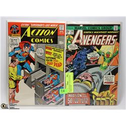 AVENGERS # 140 &  ACTION COMICS # 399