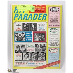 RARE 1965 BEATLES HIT PARADER MAGAZINE IN SLEEVE