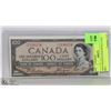 Image 1 : 1954 CANADIAN $100 DEVILS FACE BILL