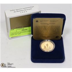 CAD PEACE KEEPING COIN $1 IN DISPLAY 1995