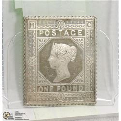 20.6 GRAM  925 SILVER 1 POUND POSTAGE STAMP