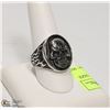 Image 1 : NEW MEN'S SKULL FACE RING - SIZE 10 -