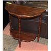 Image 1 : ANTIQUE HALF CIRCLE TABLE 24" X 12" X 24"