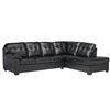 Image 1 : NEW 6000 BLACK LEATHERETTE SECTIONAL