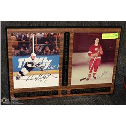 RARE WAYNE GRETZKY & GORDIE HOWE 1851 POINTS