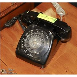 VINTAGE BLACK ROTARY PHONE