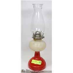 BEEHIVE STYLE COAL OIL LAMP 17" TALL