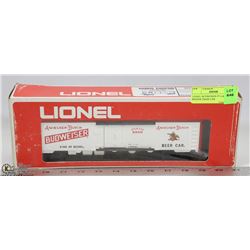 LIONEL BUDWEISER BILLBOARD REEFER TRAIN CAR