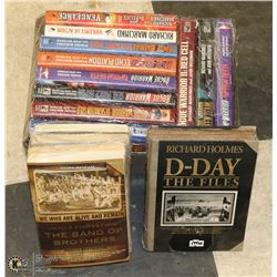MILITARY / WAR BOOKS- HARDCOVER & TRADE PAPER- 16