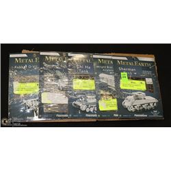METAL EARTH 3-D LASER CUT MODELS- 5 TOTAL