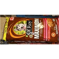 2 18KG BAGS OL ROY MAXIMUM HIGH PROTEIN DOG FOOD
