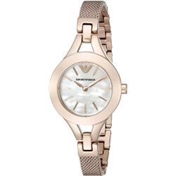 NEW EMPORIO ARMANI 28MM M-OF-PEARL WATCH MSRP $415