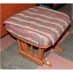 UPHOLSTERED ROCKER OTTOMAN. FURNITURE