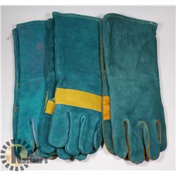 LOT WITH 3 NEW PAIRS OF WELDING GLOVES