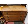Image 2 : ANTIQUE 3 DRAWER DRESSER WITH MIRROR