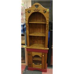 FARM STYLE WOOD SHELF  21" X 9" X 65"