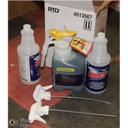 CASE OF COMMERCIAL WINDEX GLASS CLEANER WITH