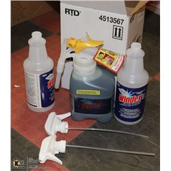 CASE OF COMMERCIAL WINDEX GLASS CLEANER WITH