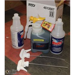 CASE OF COMMERCIAL WINDEX GLASS CLEANER WITH