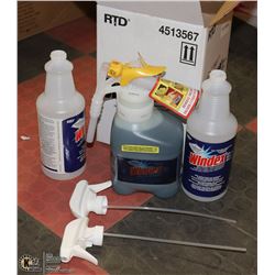 CASE OF COMMERCIAL WINDEX GLASS CLEANER WITH