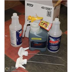 CASE OF COMMERCIAL WINDEX GLASS CLEANER WITH