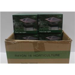 CASE OF 8 SUNSPOT SOLAR POST CAP LIGHTS